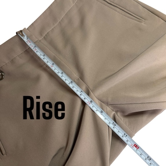 Adrianna Papell ankle pant women’s 6 business casual office career neutral tan - Picture 10 of 11